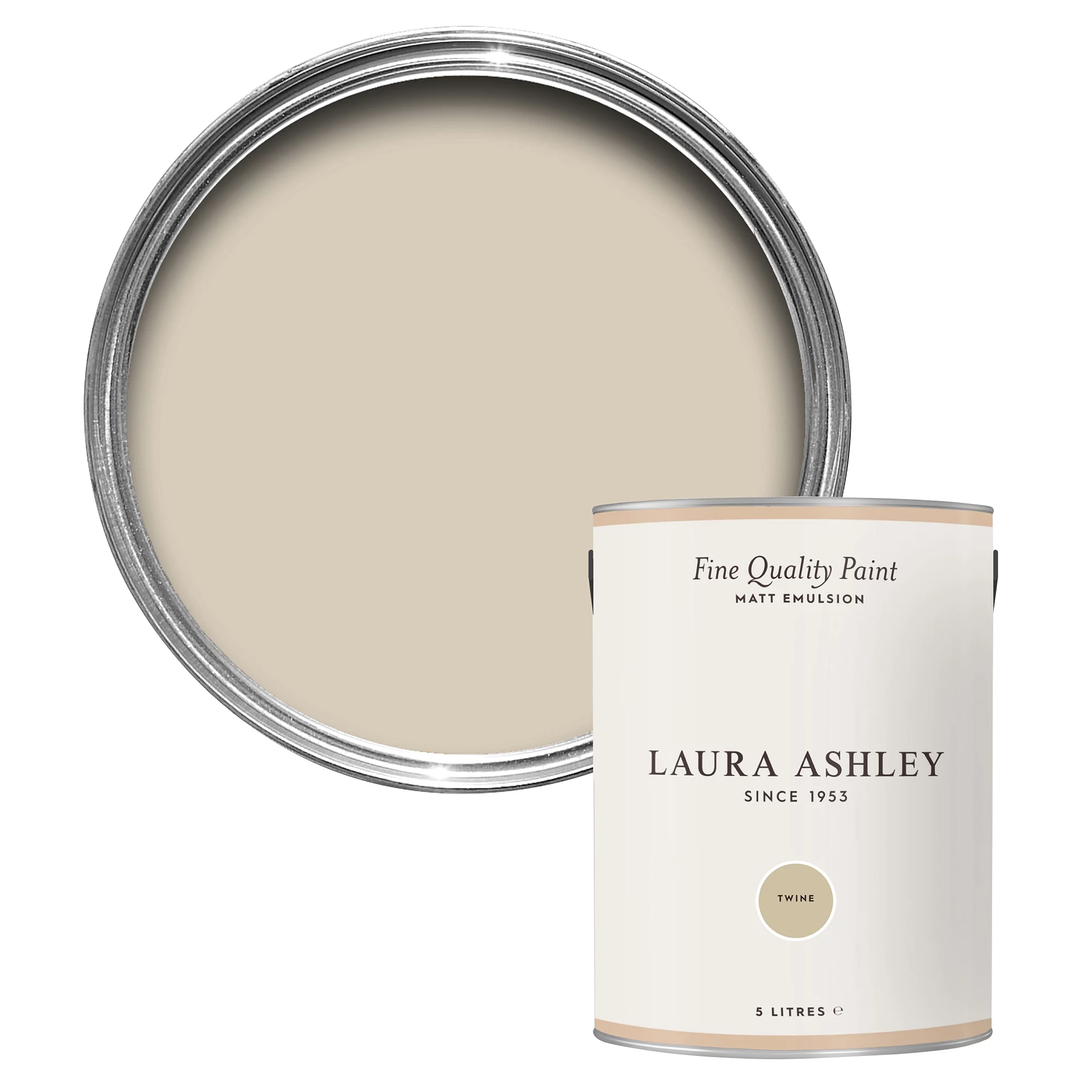 Laura Ashley Twine Matt Emulsion Paint, 5L 3 Laura Ashley Twine Matt Emulsion Paint, 5L
