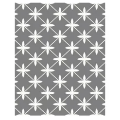 Laura Ashley Wicker Charcoal Geometric Glass Splashback, (H)750mm (W)600mm (T)6mm