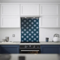 Laura Ashley Wicker Midnight Seaspray Geometric Glass Splashback, (H)750mm (W)600mm (T)6mm -Paint and Painting Supplies Store laura ashley wicker midnight seaspray geometric glass splashback h 750mm w 600mm t 6mm5060729155509 04i bq