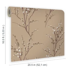 Laura Ashley Willow Neutral Floral Smooth Wallpaper -Paint and Painting Supplies Store laura ashley willow neutral floral smooth wallpaper5011583467185 02t bq
