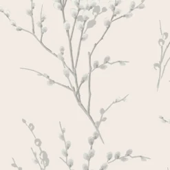 Laura Ashley Willow Off White & Steel Floral Smooth Wallpaper -Paint and Painting Supplies Store laura ashley willow off white steel floral smooth wallpaper5011583467215 37c bq